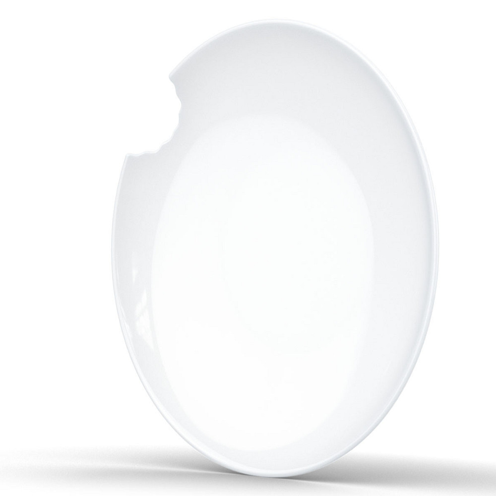 Набір із двох надкушених глибоких тарілок Tassen, 24 см, фарфор Рівне - фото 4