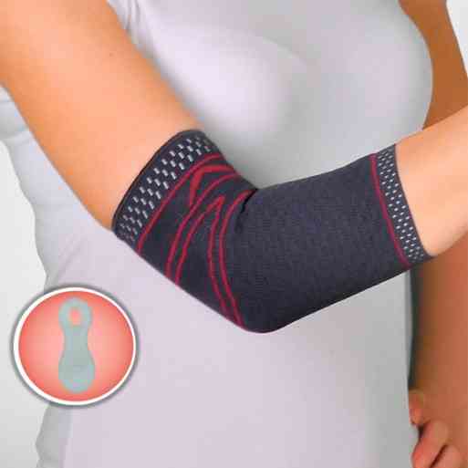 Бандаж на лікоть трикотажний з силіконовими подушечками Orthopoint REF-710 двосторонній налокітник Розмір XL Кам'янець-Подільський