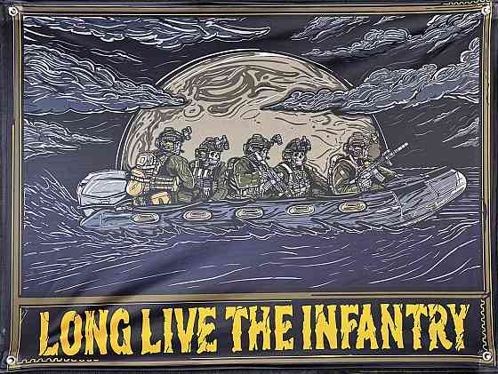 Банер "Long Live The Infantry" 600х900 мм Запоріжжя