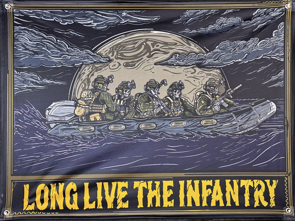 Банер "Long Live The Infantry" 600х900 мм Запоріжжя - фото 1