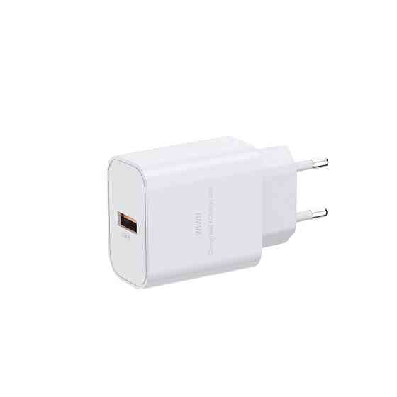 Сетевое зарядное устройство с кабелем WIWU 2.4A Essen GaN Fast Charger Combo with A-M cable Wi-G023 A-M EU White Одесса