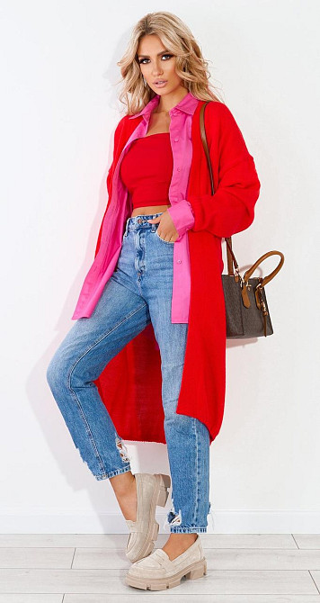 Вільний полегшений кардиган (50-54) Київ - фото 3