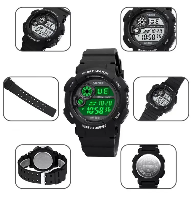 Чоловічий наручний годинник Skmei 1718 (Чорний) Київ - фото 5