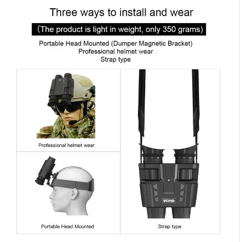 Бинокль ночного видения GVDA918 (до 400м в темноте) с креплением на голову + карта памяти на 64Гб Киев - изображение 9