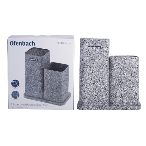 Підставка для ножів та кухонного приладдя 21,5*13,2*23см подвійна 100214 Ofenbach Житомир - фото 7