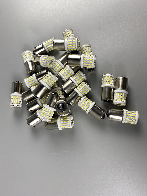 Лампа LED стоп-сигнал покажчик повороту 12V 57 led діодів цоколь 1156 BA15s Мукачево - фото 10