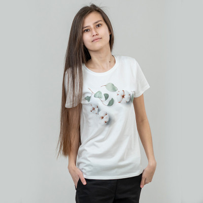 Футболка Sol's Pioneer Women Cotton Flowers білий M (03579102/115M) Вінниця - фото 2