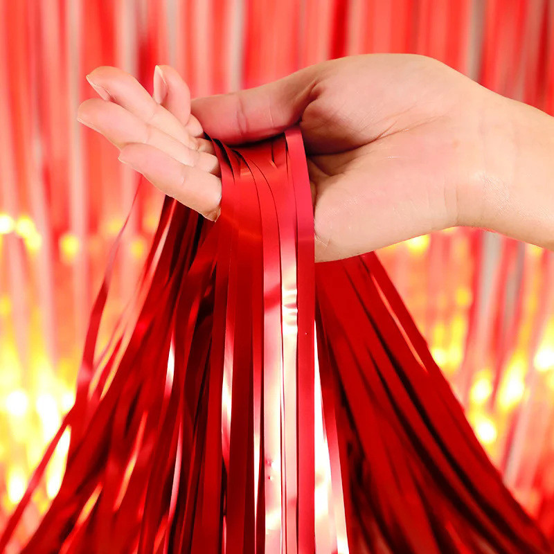 Дощик для фотозони матовий 3 м на 1 м червоний Київ - фото 7