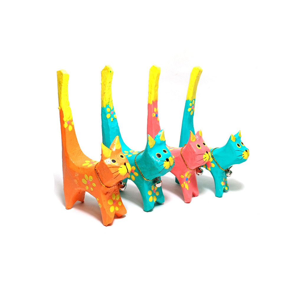 Підставка для кілець дерев'яна Кішки Київ - фото 2