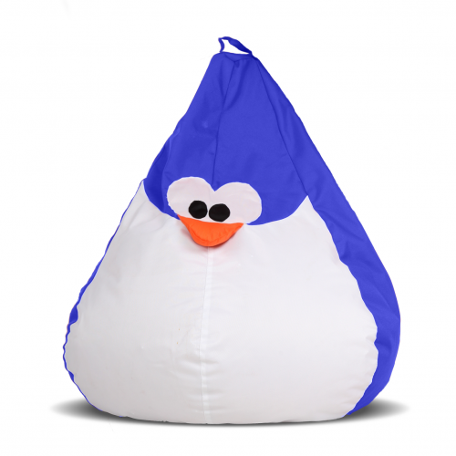 Крісло-груша Пінгвін Блакитний Дитяча 60х90 Київ - фото 1