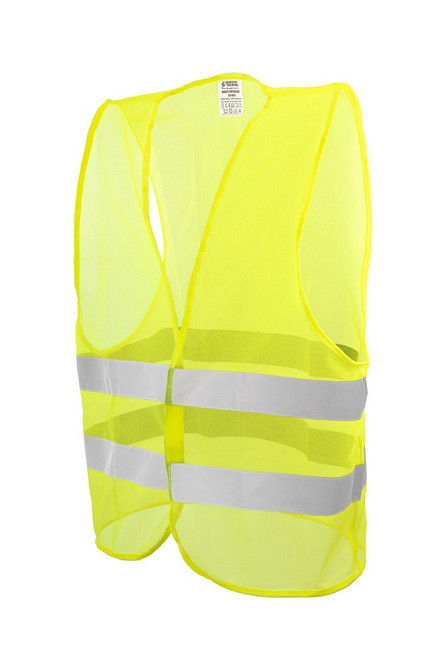 MASTERTOOL Жилет безпеки світловідбиваючий MASTERTOOL II-EN ISO 13688 EN ISO 20471 XXL лимонний Коломия - фото 1