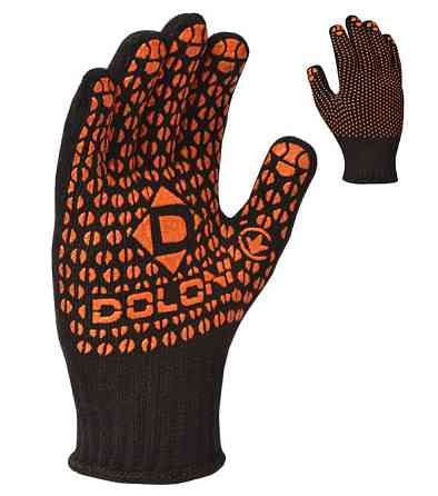 Перчатки трикотажные защитные с ПВХ рисунком Doloni Стандарт 10316 р.10 Ровно