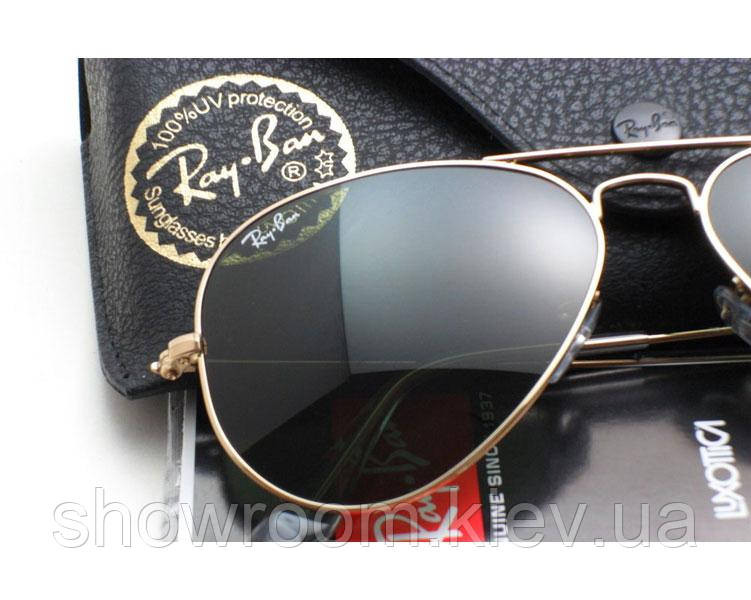 Жіночі сонцезахисні окуляри Ray Ban aviator 3026 (112) Lux Київ - фото 3