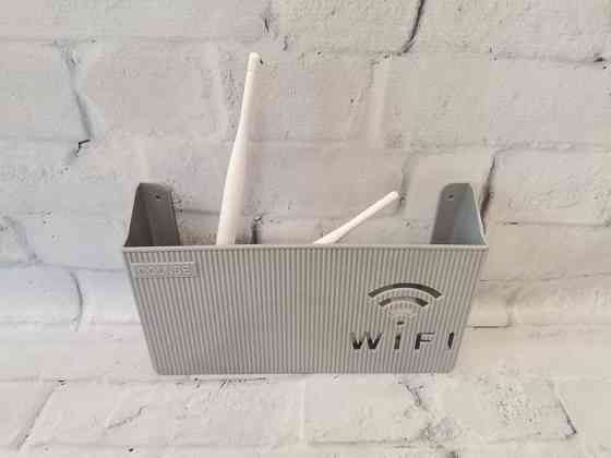 Тримач для Wi-Fi бездротового маршрутизатора.Полка підвісна для роутера, тримач для модему сірий Кам'янець-Подільський