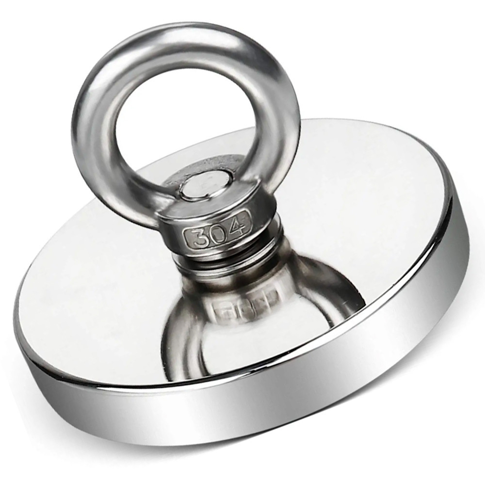 Неодимовий магніт 90мм - 350кг у корпусі із зовнішнім кільцем / Пошуковий магніт / Магніт SBR Київ - фото 3