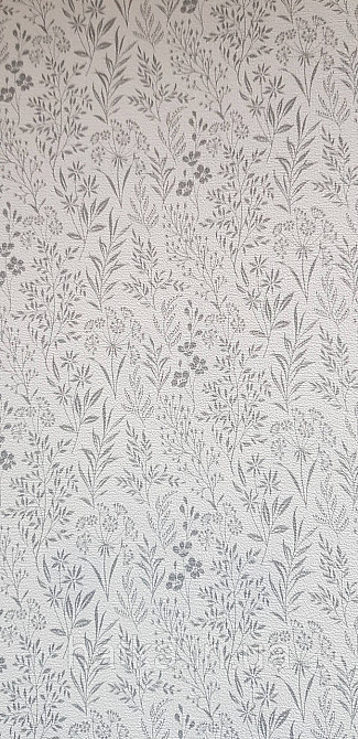 Обои виниловые на флизелине Rasch County Living метровые цветы мелкие прованс серые на белом Киев - изображение 1