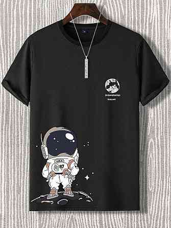 Футболка чоловіча с принтом  46 Чорний 2664091174 Дніпро