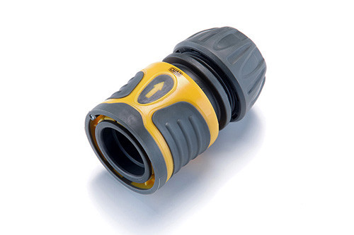 Коннектор быстросъемный обрезиненный с аквастопом 1/2 для шланга 1/2 СИЛА Киев - изображение 1