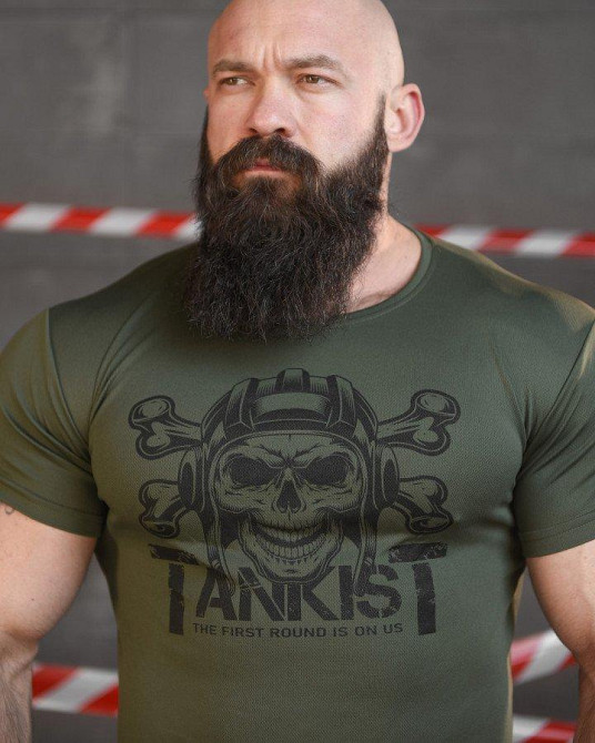 Тактична потоотводна футболка SABUR танкіст олива НП5190 Одесса - изображение 5