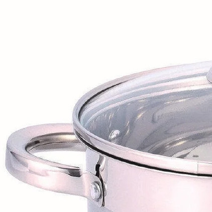 Каструля з кришкою — Нерж.сталь 2.1 л, 16*10,5 см BN-595 (12 шт./ясть) Одеса - фото 2