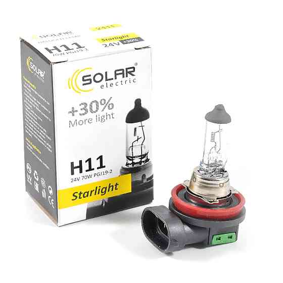 Галогенова лампа Solar H11 24V 70W PGJ19-2 Starlight +30% Киев