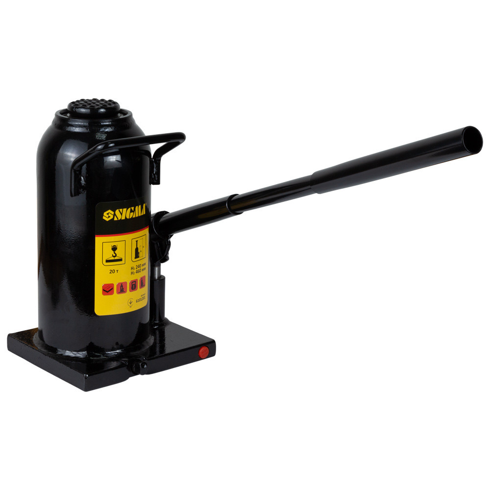 Домкрат гідравлічний пляшковий 20т H 242-452мм SIGMA (6101201) Київ - фото 3