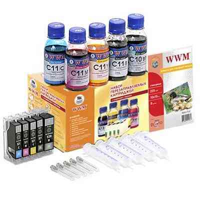 Комплект перезаправних картриджів WWM CANON IP3600/4600/MP540 chip (RC.CLI521ARC) Вінниця