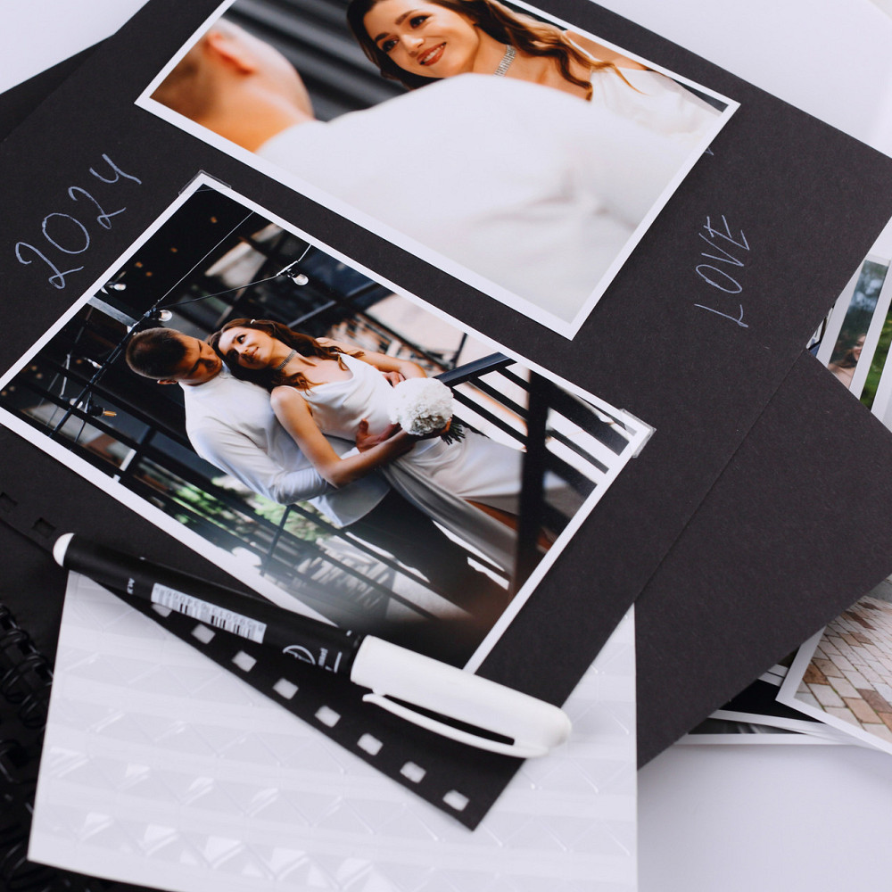 Альбом на пружині 23x25 см 50 сторінок + 2 маркери  Чорний Тернопіль - фото 5