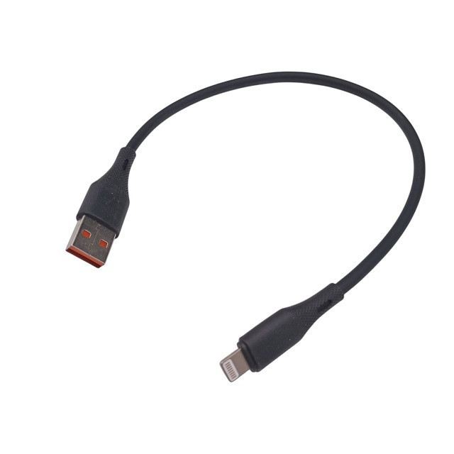 Кабель USB - Lightning iPhone короткий / Силіконовий / 30 см Дніпро - фото 1