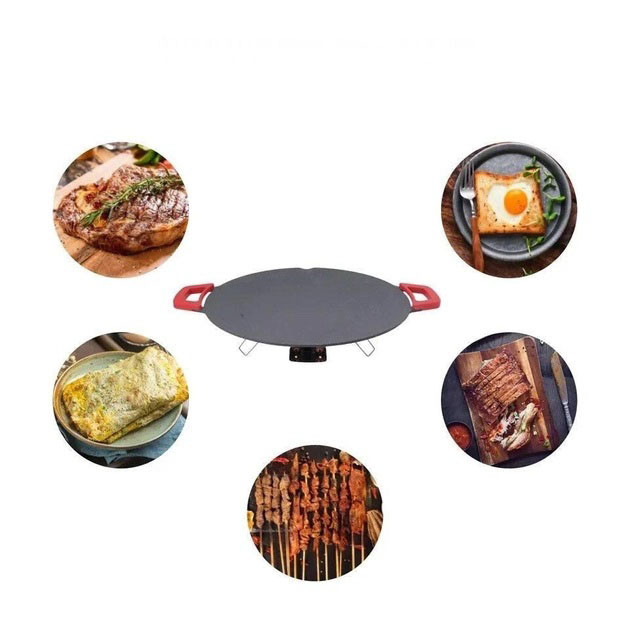 Електричний лист для смаження гриль з антипригарним покриттям RAF R.5304 1800W Варильна поверхня LY-99 Львів - фото 3