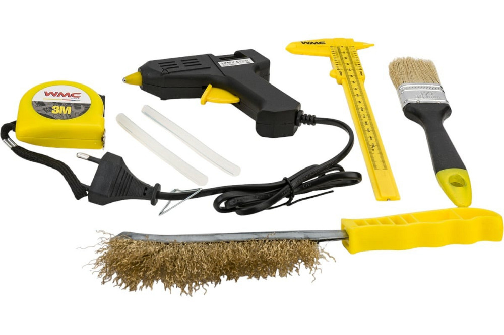 Набір інструментів 7предметів (клейовий пістолет, стрижні для піст.-а, рулетка, пензлик, щітка по мет., Одеса - фото 2