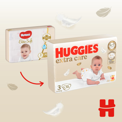 Підгузки Huggies Extra Care 3 (6-10 кг) 72шт (5029053578095) Вінниця - фото 10