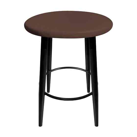 Стілець табурет м'який MollyDesign Rocky 16 чорні ніжки Коричневий Київ