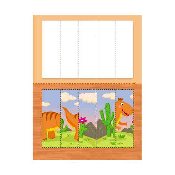 Розвиваючі зошити "Динозаврики" 20410 пазли-розрізалки Вінниця