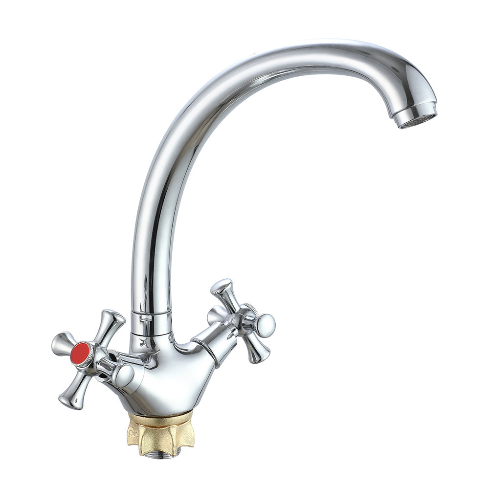 Смеситель для кухни WEZER VRL420-12 двухвентильный, хром Киев - изображение 1