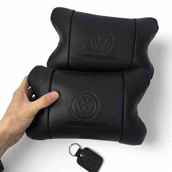 Подушка для поддержки головы в машине Volkswagen, Подушка подголовник для дороги, Подарок водителю EQ-86 Львов