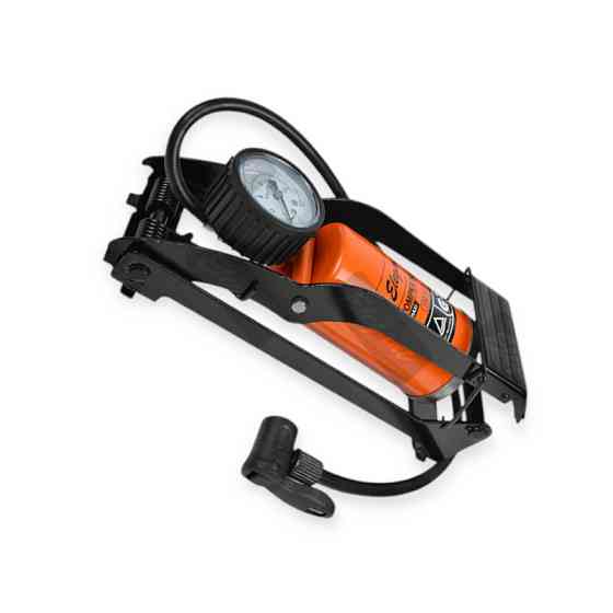 Насос ножний 1 циліндр метал. з маном. 6 атм (80х130) Мукачево