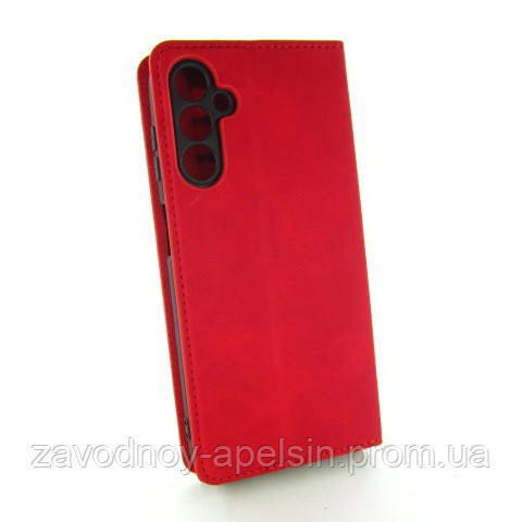 Чохол книжка Samsung A25 A256 Шкіряний (червоний) Одеса - фото 2