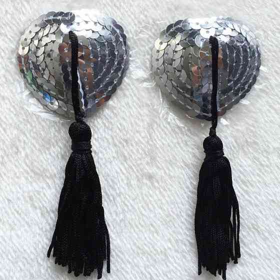 Стікіні з кісточками і паєтками one size сріблястий Київ