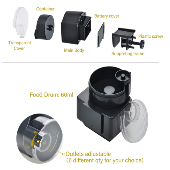 Автоматическая кормушка для рыб с таймером Resun AF-2003 Киев