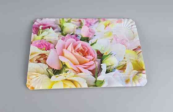 Тарілки святкові паперові 15 * 22 см "No 2" Троянди (1 пачка) Харків