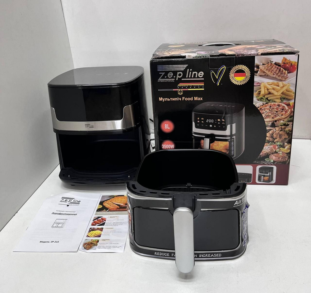 Аэрофритюрница на 8 литров 3500Вт Zepline ZP-215 Одесса - изображение 2