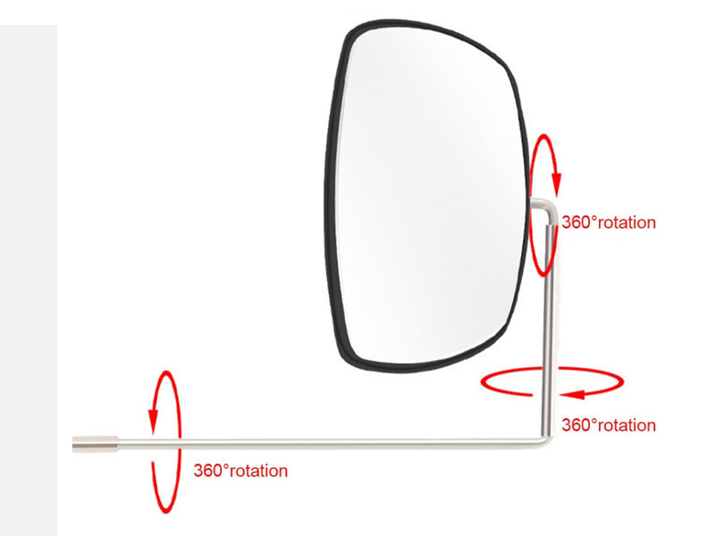 Дзеркало на окуляри для велосипедиста Feel Fit JZ-008 Чорний Бровари - фото 4