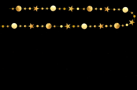 Гірлянда Зірочки та кружки на нитці 4 м золотистий Київ