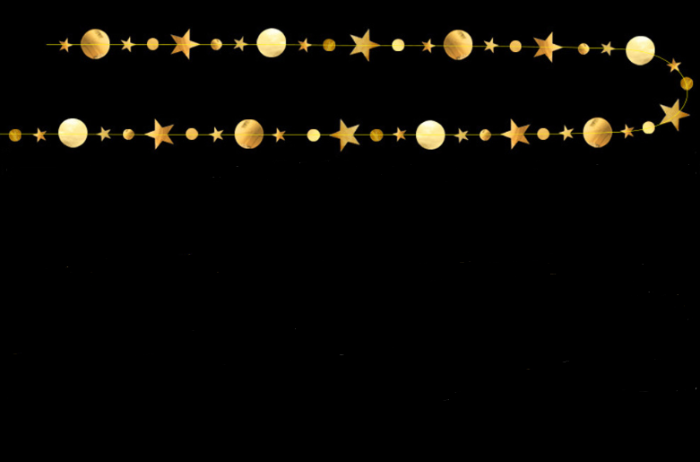 Гірлянда Зірочки та кружки на нитці 4 м золотистий Київ - фото 2