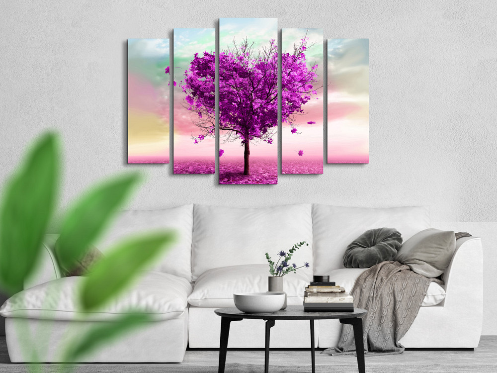 Модульна картина у вітальню / спальню Серце Дерево Art-381_5 ( 80х118см ) Київ - фото 3