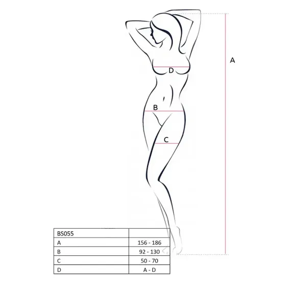 Бодістокінг Passion BS055 white, комбінезон, імітація панчіх і пояса, довгий рукав, закрите плече Львів