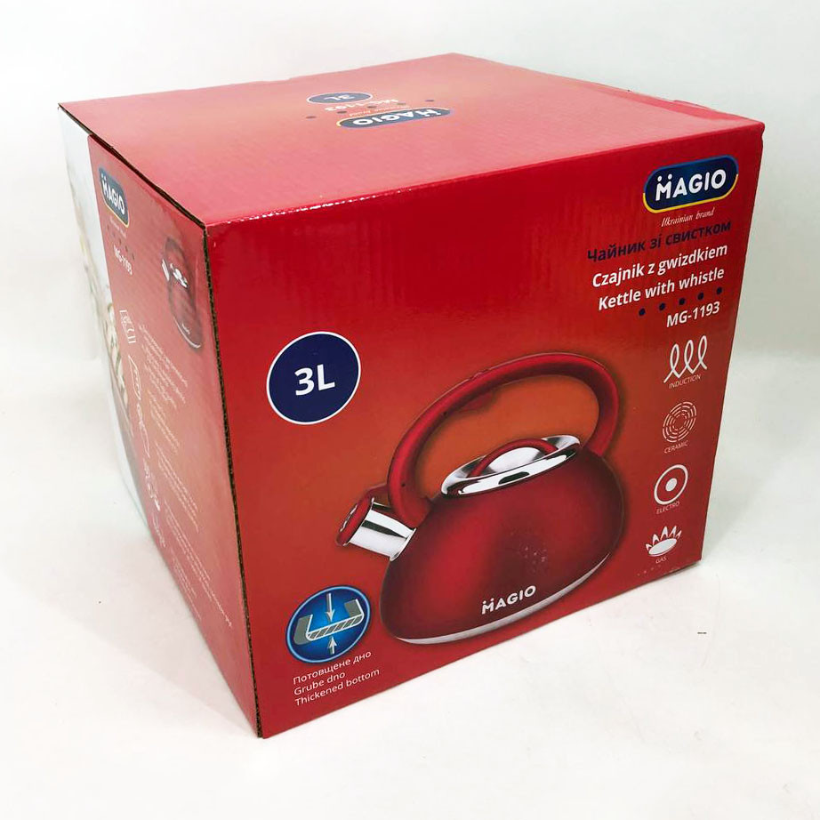 Хороший чайник для газової плити, Хороший чайник зі свистком зі свистком нержавіюча сталь MY-14 Львів - фото 2