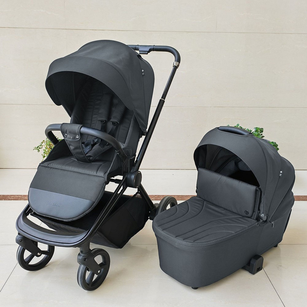 Коляска універсальна 2в1 El Camino PERSONA Rock Gray люлька + прогулянковий блок сумка дощовик москітна сітка Сіра (ME 1091-1) Чернигов - изображение 2