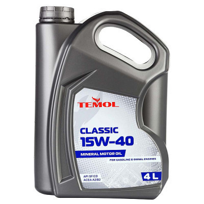 Моторна олива TEMOL Classic 15W40 4л (TEMOL 62897) Вінниця - фото 1